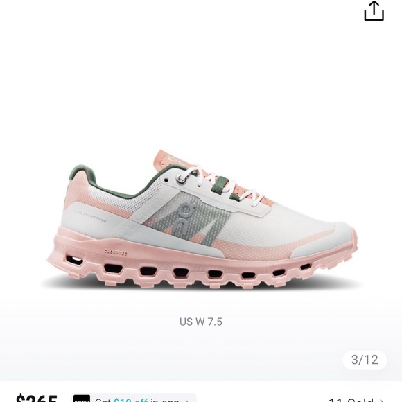 ON RUNNING CLOUDVISTA
FROST ROSE
SOLD OUT!!! - Picture 1 of 9